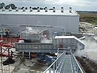 Straw mixing unit